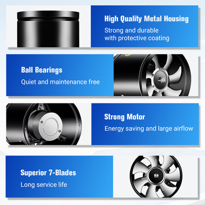 🔥Hot Sale 50% Off🔥Multifunctional Powerful Mute Exhaust Fan💨