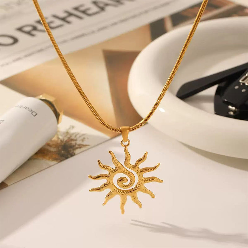 🎁Sale For 50% OFF🎁🔆Elegant Stylish Openwork Sun Necklace💕💎