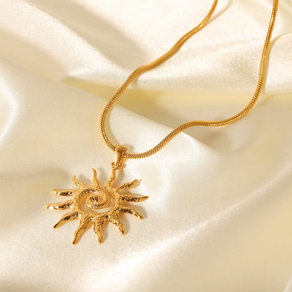 🎁Sale For 50% OFF🎁🔆Elegant Stylish Openwork Sun Necklace💕💎