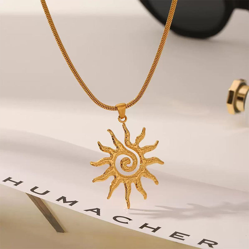🎁Sale For 50% OFF🎁🔆Elegant Stylish Openwork Sun Necklace💕💎