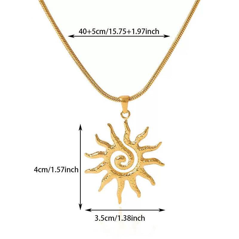 🎁Sale For 50% OFF🎁🔆Elegant Stylish Openwork Sun Necklace💕💎